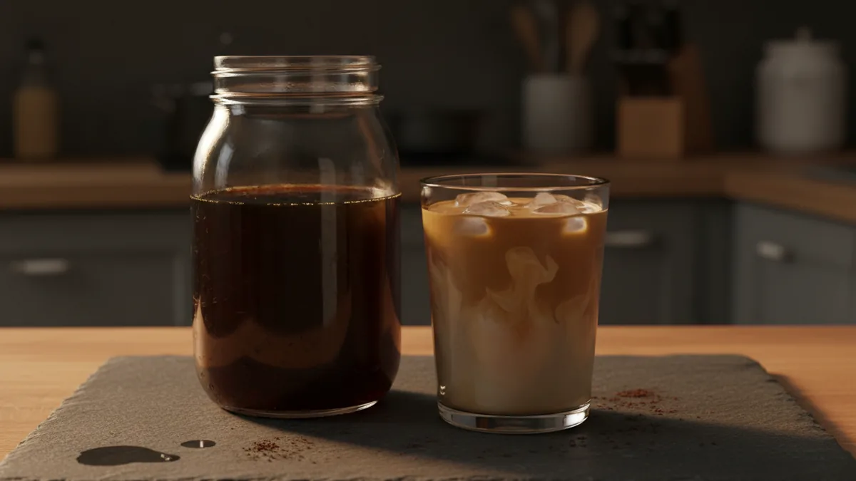 Cold Brew Concentrate in a Quart Jar