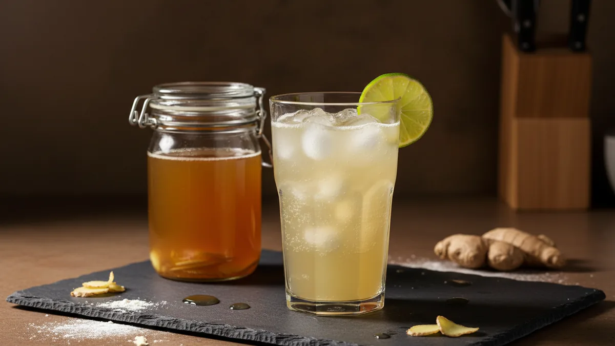 Homemade Ginger Lime Soda
