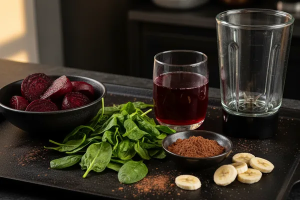 Building the Beet Cocoa Smoothie, Step by Step