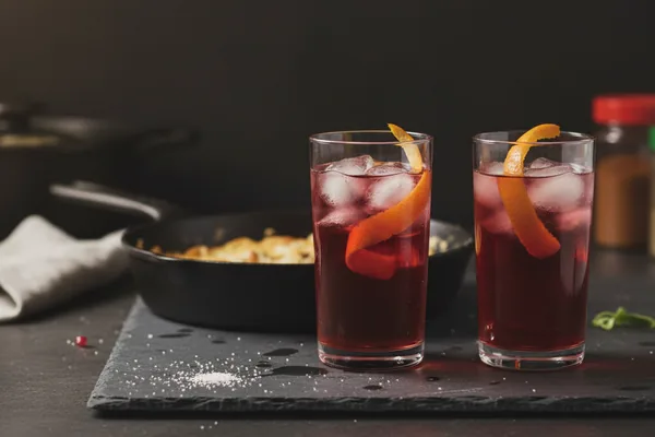 Pomegranate Orange Spritz — Drinks