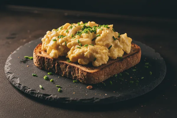 Soft Scrambled Eggs with Chives